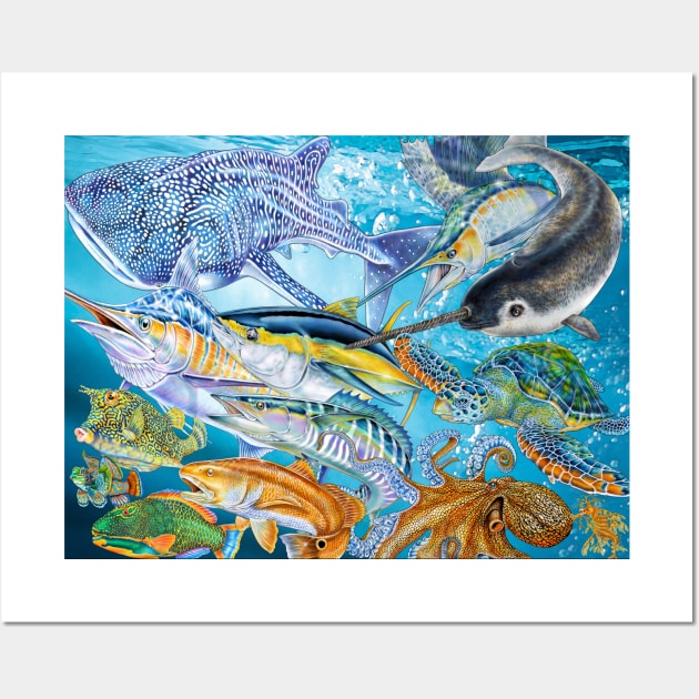 Sea Life Wall Art by Tim Jeffs Art